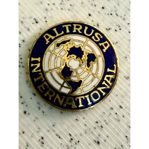 Altrusa International Inc. Gold Tone Enamel Pin -